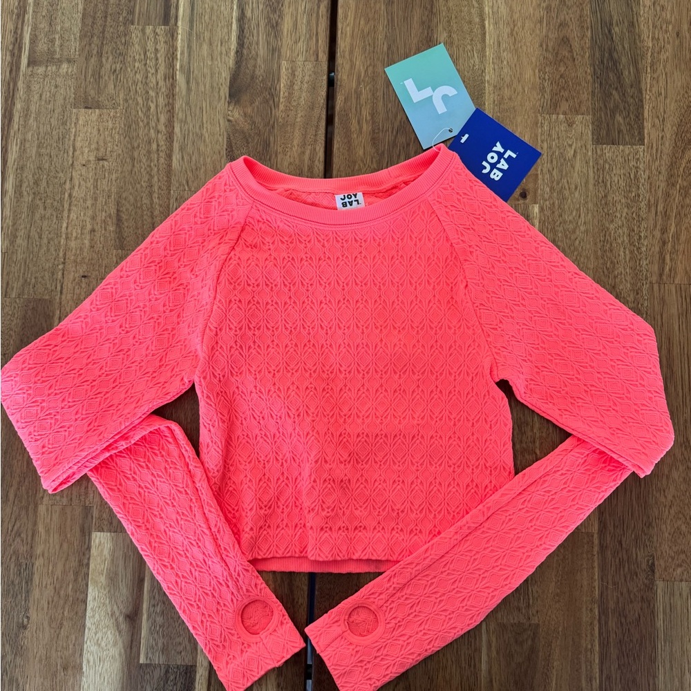JoyLab Women's Bright Pink Textured Top